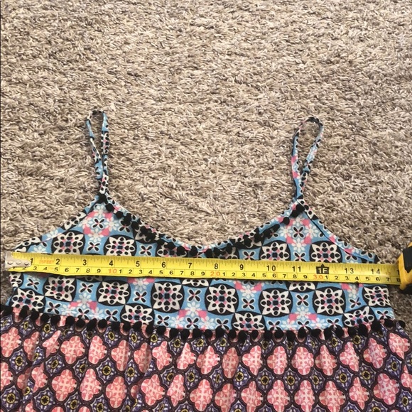 SOLD Topshop pom pom mini dress floral sz2 like new - Picture 6 of 8